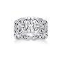 Viking Braided Wedding Band Borre Knot Norse Celtic 10mm Sterling Silver Ring (Size 4,5,6,7,8,9,10,11)