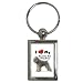 I Love My Bouvier des Flandres Key Chain