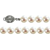 White 6.5-7mm Single Strand AS2R2 Cultured Pearl Bracelet w. 14k Gold Clasp 7" - Dahlia Classic Collection