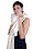 Kasa Merino Wool Shawl / Oversize Scarf Cream 100 X 200cm