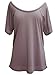 YogaColors Crystal Flowy Raglan Dolman Scoop Neck Tee Top