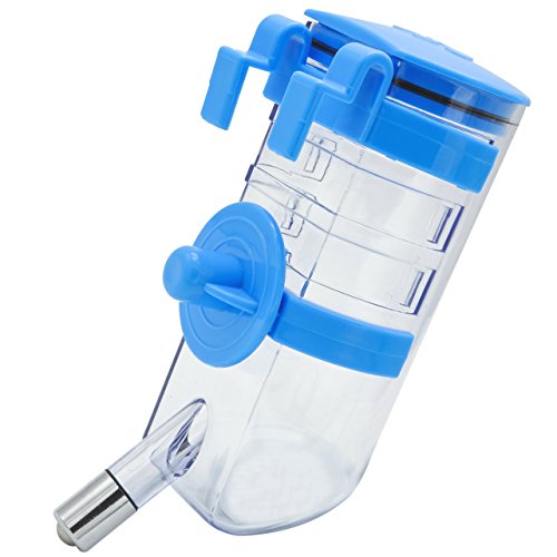 HamsFam No Drip Topfill Rabbit Water Bottle, Pet Water Dispenser, 17.6