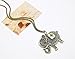 Doinshop Women Girl Pendant Jewelry Retro Bronze Elephant Chain Necklace
