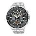 Citizen Skyhawk AT Flight Chrono Large Watch - Black Dial, Stainless Steel Bracelet JY0000-53E