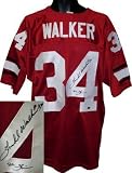 Herschel Walker signed Georgia Bulldogs Red Russell Athletic Jersey 82 Heisman