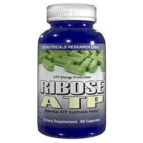 RIBOSE ATP - 90 Capsules 900mg D-Ribose Essential ATP Synthesis Factor