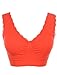 MB Trend Junior Size Seamless Sleeveless Padded Bra Crop Bralette with Lace Trim