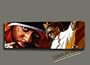 LIL WAYNE ORIGINAL ORG MIXED MEDIA PAINTING W OIL, GICLEE, & Acrylic ON CANVAS MOUNTED AND READY TO HANG 30X10X1.5"