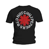 Red Hot Chilli Peppers Logo Distressed Mens T-Shirt