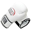 16oz WHITE DUO A/L Muay Thai Kickboxing Boxing Gloves