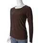 Adi Designs Jewel Neck Long Sleeve Missy Stretch Top