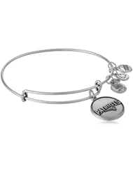 Alex and Ani "NFL" New England Patriots Logo Expandable Wire Bangle Bracelet, 7.5"