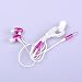 Pink In-Ear Earphone Headphone With Mic Clip For iPhone 3G 3Gs 4G iPad iPod Mp3 Mp4 Mp5
