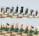 Cops And Robbers Chess Set, King:3-1/4