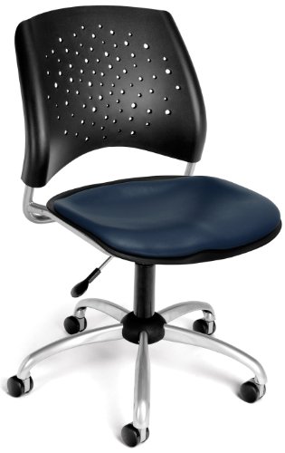Buy Cheap Star Swivel Chair Vinyl Seat Navy
