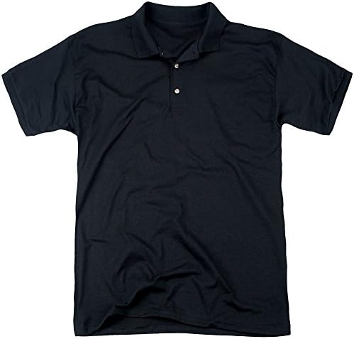 Voice Push My Button (Back Print) Mens Polo Shirt Black LG