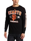 MLB Men's San Francisco Giants Past Time Original Long Sleeve Basic Tee, Black, Medium