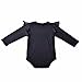 Infant Baby Girls Black Dress Full Sleeves Lace Romper