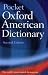 Pocket Oxford American Dictionary