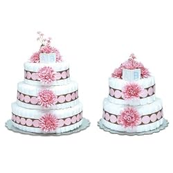Bloomer Baby Diaper Cakes Large Pink Mums
