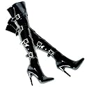 Ellie Shoes Women's 511-BUCKLEUP 5" Stretch Thigh High Boot Available in 3 Colors