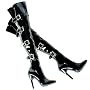 Ellie Shoes Women's 511-BUCKLEUP 5" Stretch Thigh High Boot Available in 3 Colors