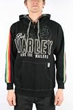 Bob Marley / Catch A Fire - Get Up Zip Mens Hoodie in Black