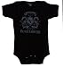 Toddler and Infant BACK SABBATH "Never Say Cry" One Piece Baby Suit in Black