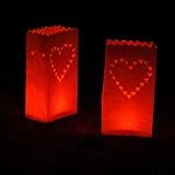 from Glo-Wax 10-Pack Glo-Wax Luminary Bags (Style C) with FREE 10hr Tea lights Model LUM-C
