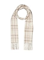 Piacenza cashmere Bufanda (Blanco / Marrón)