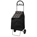 Trolley with Telescoping Handle - Black/ Chrome