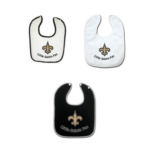 New Orleans Saints NFL Baby Bib Set (3 Pack)