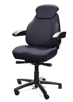The Navigator Office Chair Trimmed in Dark Blue Extreme Fabric