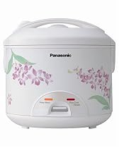 Panasonic SR-TE18NVO 10-Cup Rice Cooker/Warmer with Moisture Cap, White/Violet Orchid