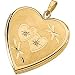 14K Yellow Gold Heart Shaped Diamond Locket (0.06 ctw, G-H, SI1)
