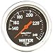 Auto Meter 3433 2-5/8" Mechanical Water Temperature Gauge with 12' Tubing