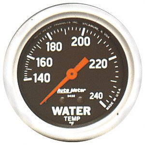 Auto Meter 3433 Sport-Compact Water Temperature Gauge