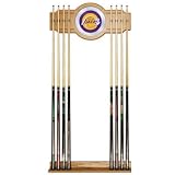 Los Angeles Lakers NBA Billiard Cue Rack with Mirror