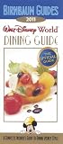Birnbaum's Walt Disney World Dining Guide 2011