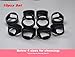 10pcs Stainless Steel Beer Ring Bottle Opener with 5 Mixing Sizes: Size8, Size9, Size10, Size11, Size12
