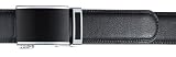Produkt-Bild: Echt LEDER - G&Uuml;RTEL (Automatikschlie&szlig;e) GIL-DESIGN schwarz Breite 3,2 cm