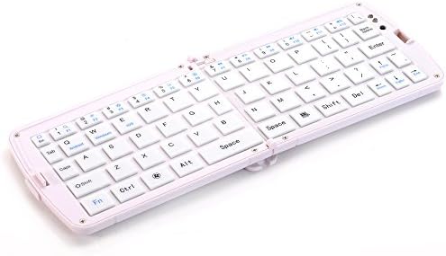 GEYES Folding Foldable Wireless Bluetooth Keyboard for iOS, Android,other Smartphones,Windows,PC,Tablets White