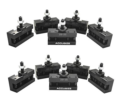 Accusize Industrial Tools 10 Pcs Style Axa Turing and Facing Quick Change Tool Post Holders, 0250-0101x10