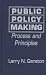 Book Public Policy Making: Process and Principles