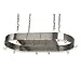 Royce Lighting RF42/BS Home Accents 33 Inch Metal Pot Rack Brushed Steel with Bonus Trivet