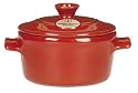 Runder Mini Schmortopf / Bräter Ø 10 cm 0,3 4er Set rot