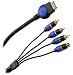 Video Games : Monster Cable PGLS 100 SV/R-6 GameLink Standard Composite/S-Video A/V Cable (6 Feet)