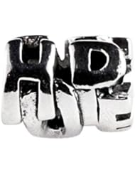 SilveRado(tm) MS092 Sterling Silver Hope and Peace Bead / Charm