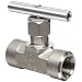 Parker V Series Stainless Steel 316 Needle Valve, Inline, T-Bar Handle, Blunt Stem, NPT Female