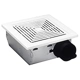 Broan Model 688 Ventilation Fan, 50 CFM 4.0 Sones, White Grille